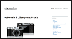 Desktop Screenshot of ljosmyndavorur.is